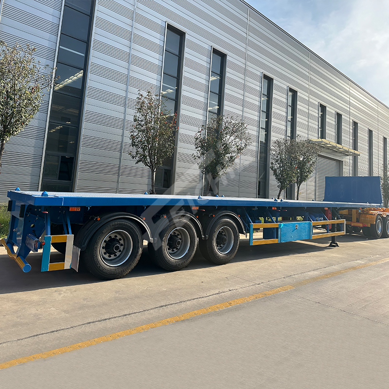 Tanzania 3 axles 40 tons flatbed semi-tr