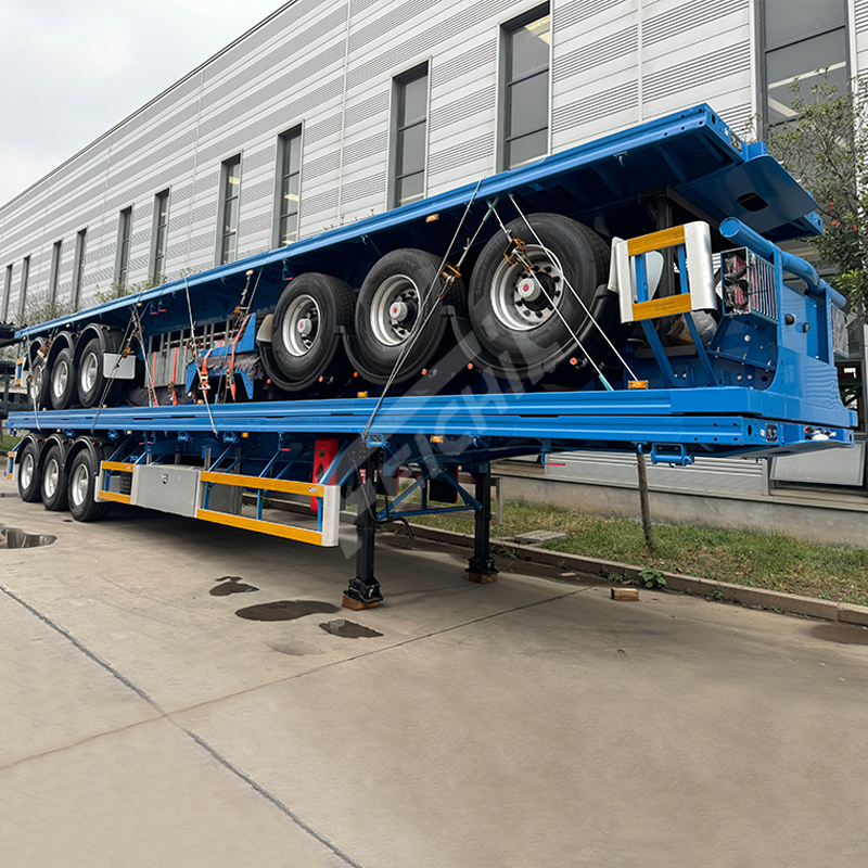 flatbed semi-trailer three axles good qu