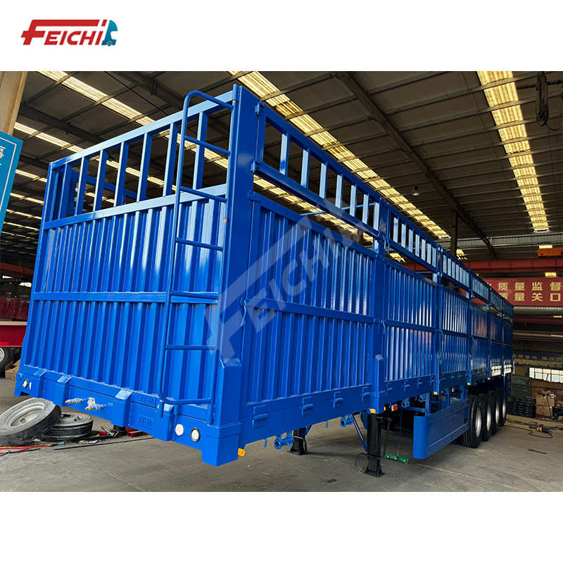 3/4/5 Axles Wall Side Fence Long Stake Fence Semi Trailer