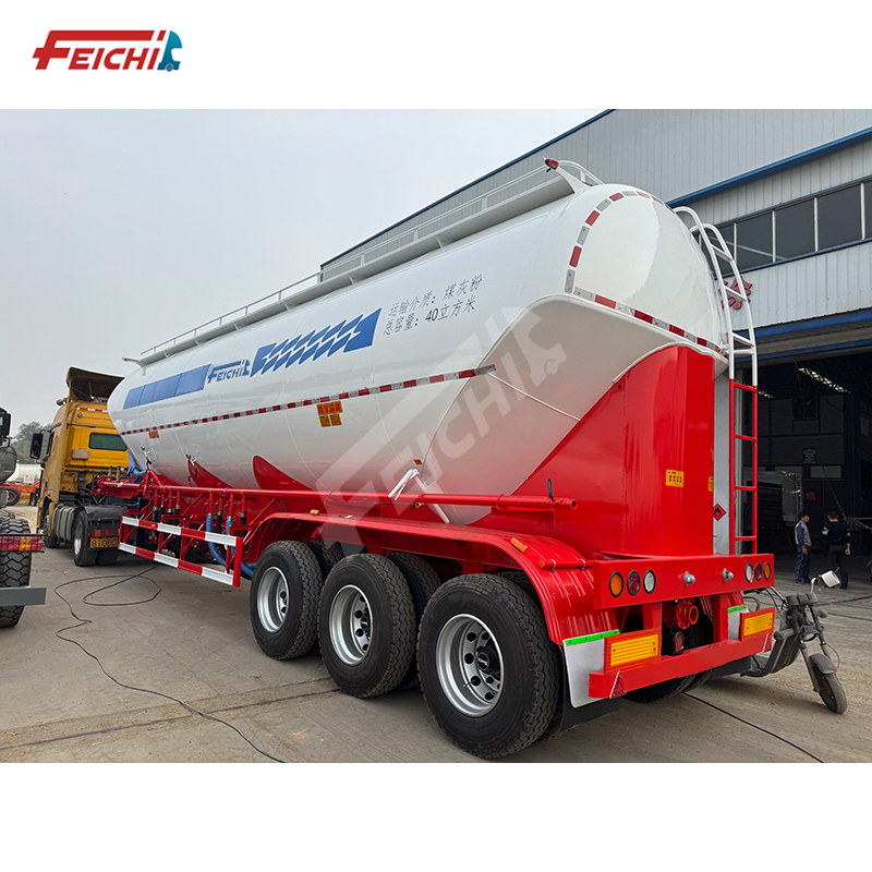 3 Axles 45-60cbm Vertical Bulk Cement Ta