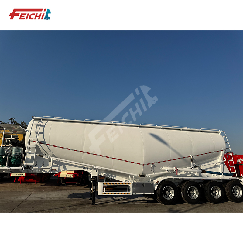 4 Axle Dry Bulk Lime Powder Tanker Cemen