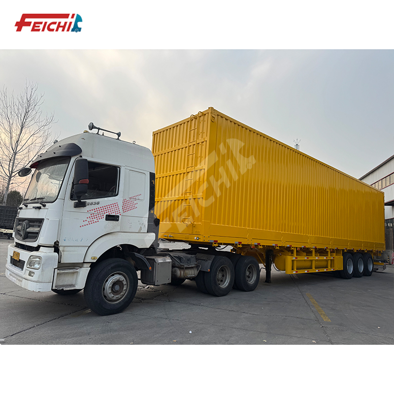 New 3 Axles Van Semi Trailer 40 Tons Box