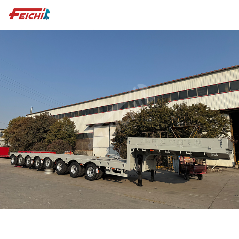 High quality 8 axle lowbed semi-trailer 