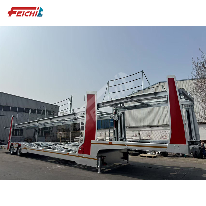 China Factory Direct Supply High Quality 2 Axles 6/8/10 Transportation Trailer Double Deck Car Carri