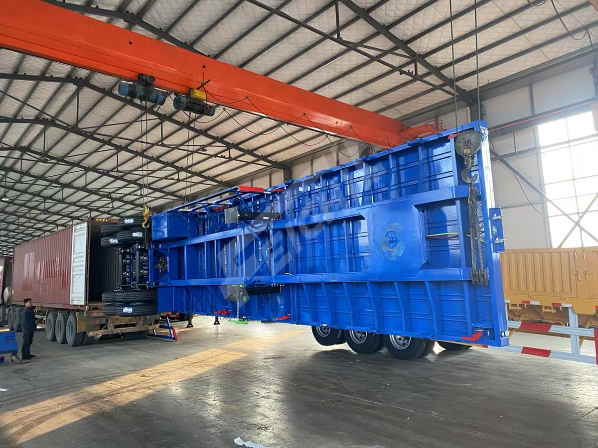 2 Axle Flatbed Semi Trailer will be sent