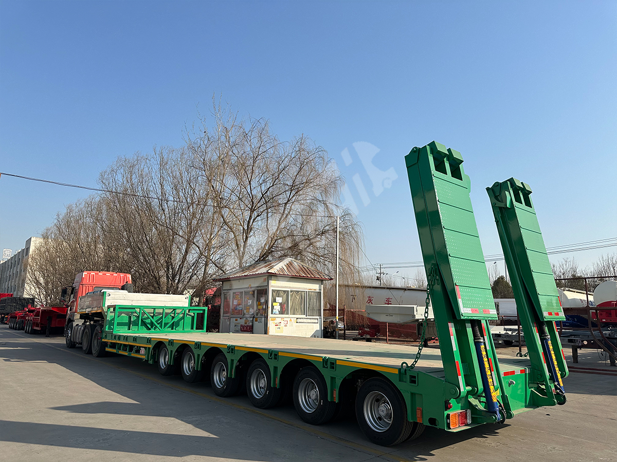 6 Axle Lowbed Semi Trailer will be sent 