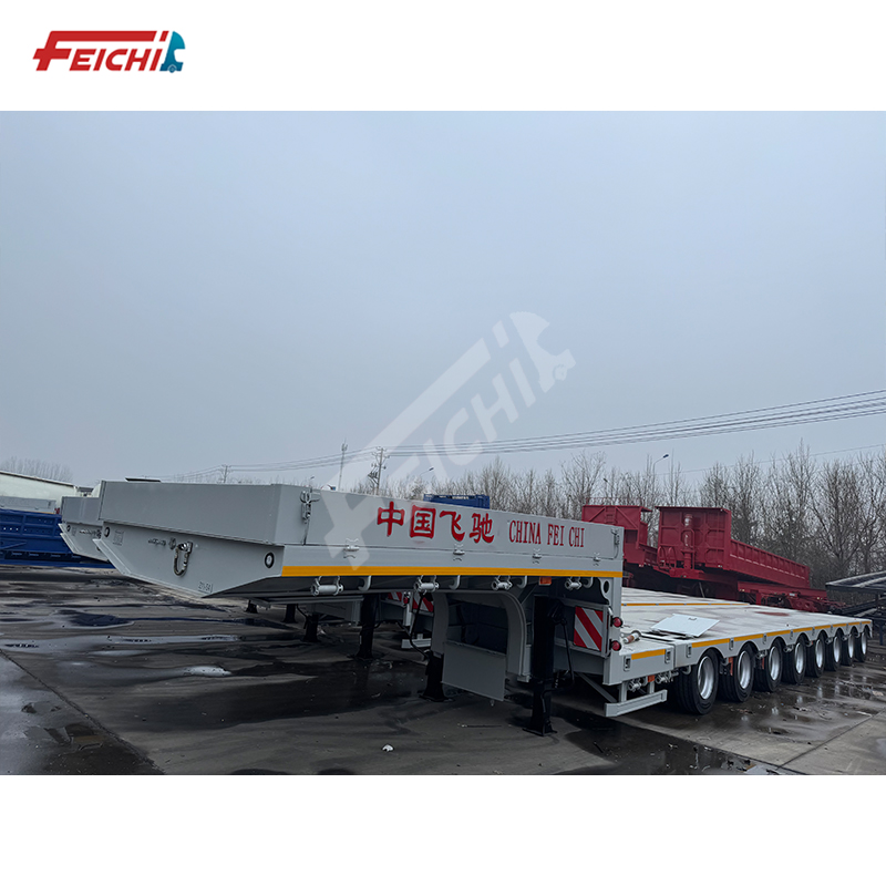 8 Axles Lowboy Semi Trailer Lowbed Semi 