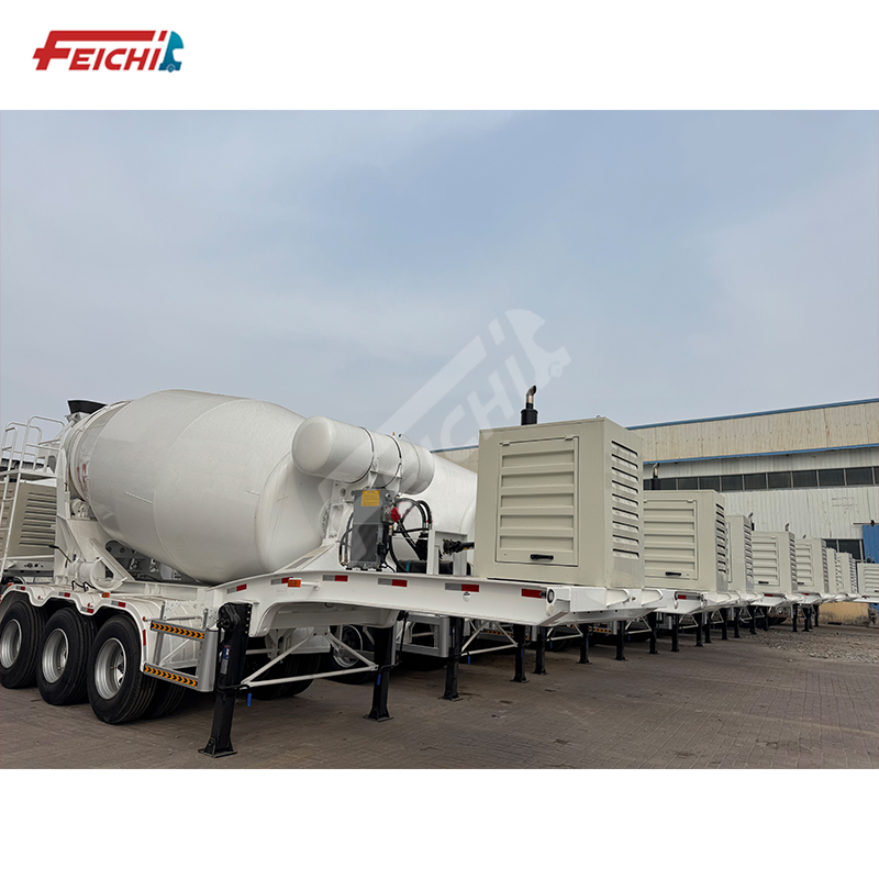 Low Price 3 Axle Concrete Mixer Machine 