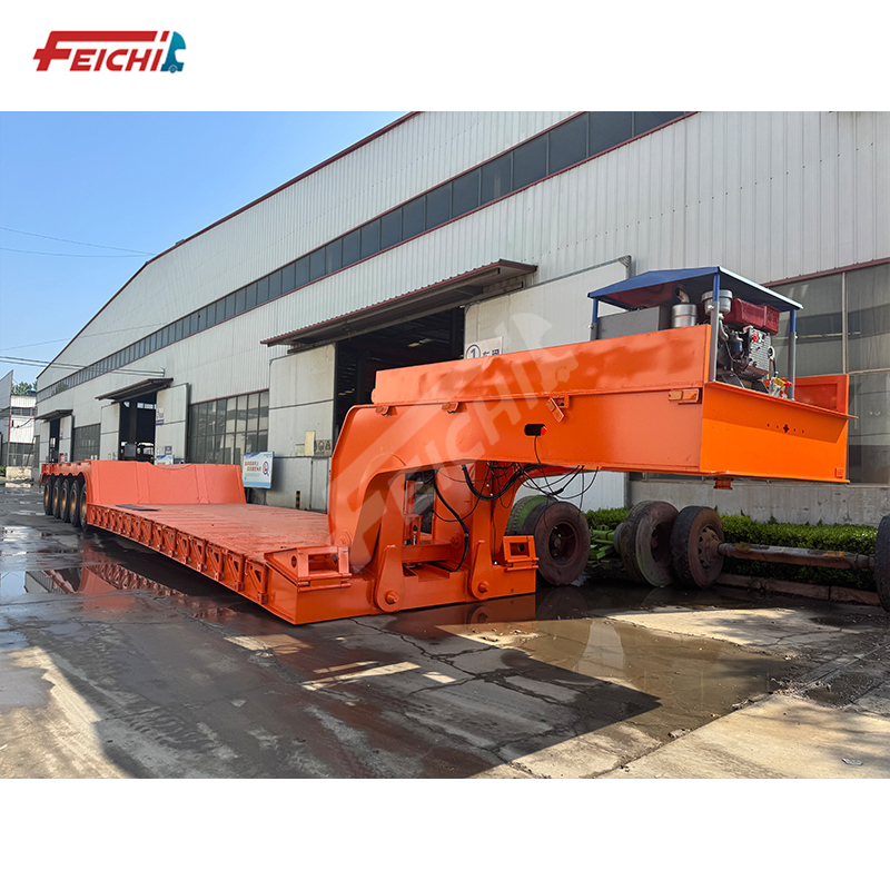 FeiChi 5 Axle 100 Tons Heavy Duty Low Fl