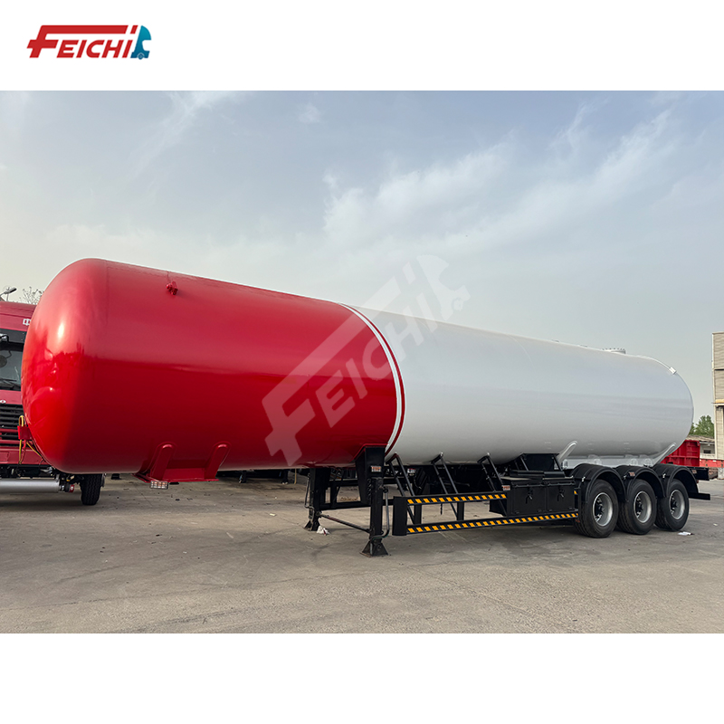 3 Axle LPG Liquefied Gas Tank Semi Trailer Transport 45 Cubic Meters Used LPG Tanker Semi Trailer