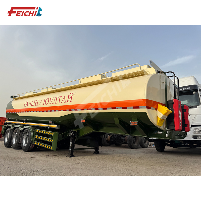 Customized 3 Axles 40000 L Carbon Steel Oil Tanker Semi Trailer Transport Petrol Diesel Fuel Crude O