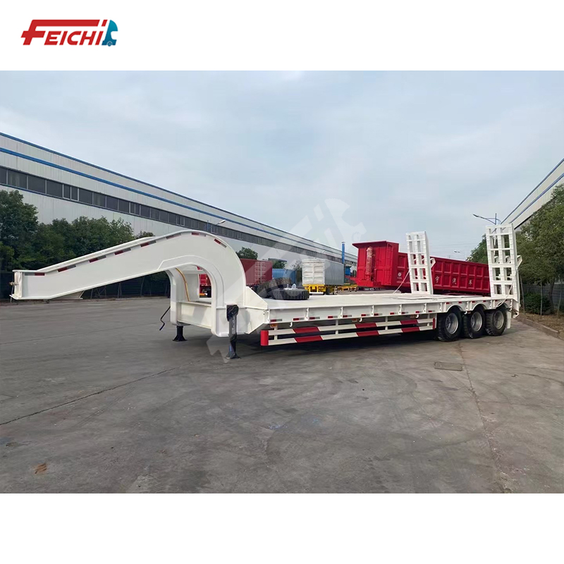 Heavy Duty 3-Axle Low Bed Semi Trailer 6