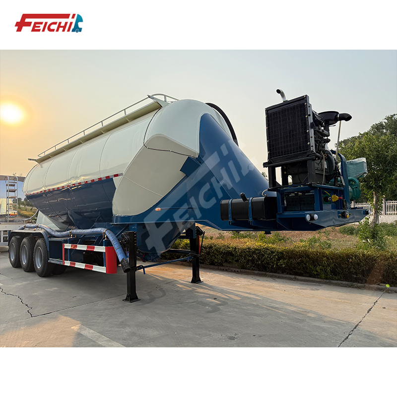 Customised 3 Axle 30 Cbm 40 Ton Dry Bulk Cement Trailer Powder Tank Cement Tanker Semi Trailer