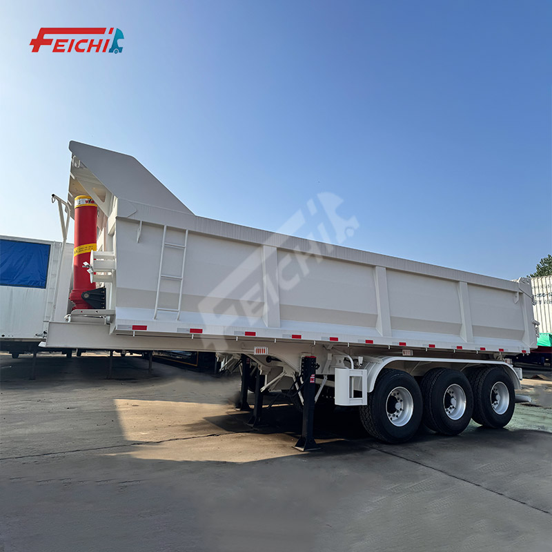 3 Axles U-Shape Rear Dump Semi-Trailer Rear Dump Semi Trailer Tipping Semi Trailer With High Quality