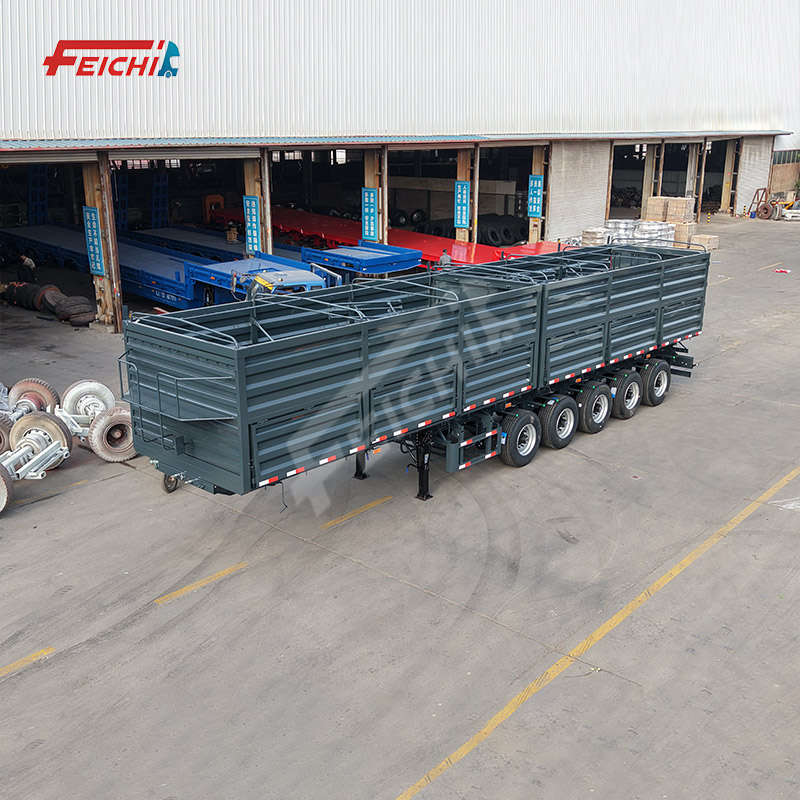 5 Axles Van Type Agricultural Grain Side
