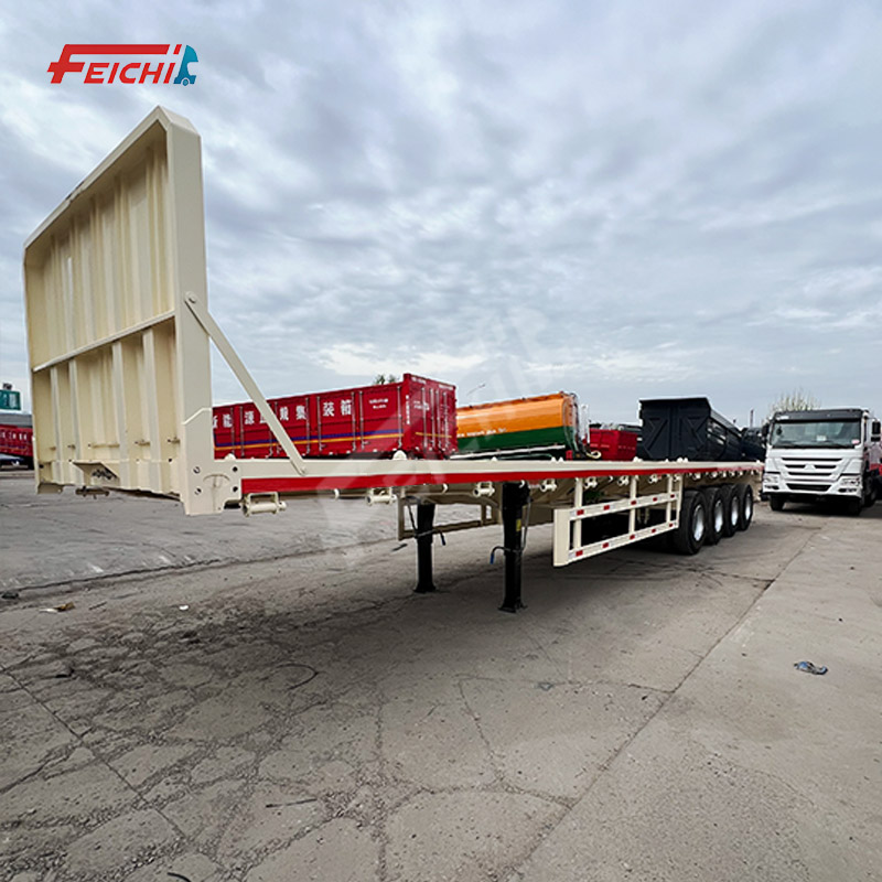 4-Axle Flatbed Semi-Trailer 12.5 M 60Ton