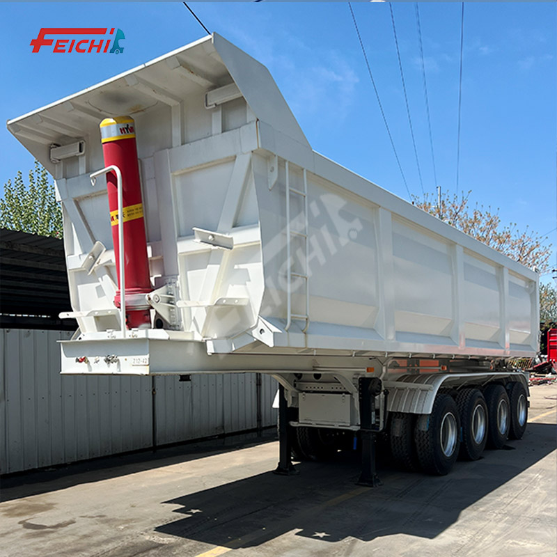 FeiChi 4 Axle Dump Semi Trailer U Shape 