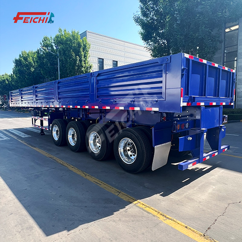 Factory Price 4 Axle Sidewall Semi Trail