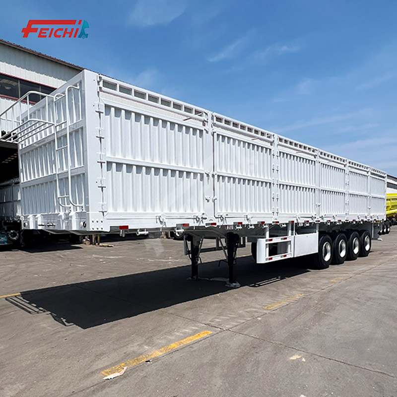 4 Axle 80 Ton High Side Wall Fence Semi 