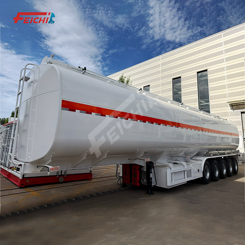 Factory Direct 5 Axle 70000L Carbon Steel 3 Bins Oil Diesel Gasoline Transport Fuel Tanker Semi-Trai
