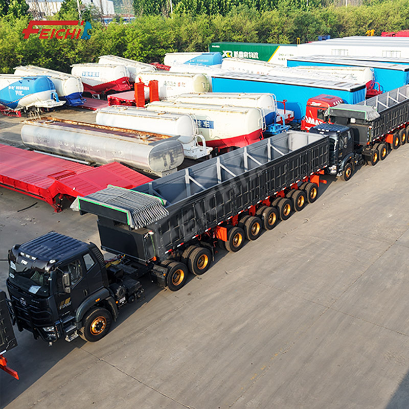 FEICHI Side Dumper Semi-Trailer 6 Axles 