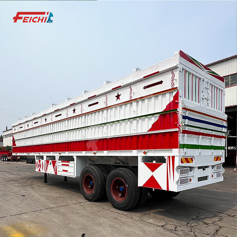 2 Axle Dropside Semi Trailer Heavy Load 