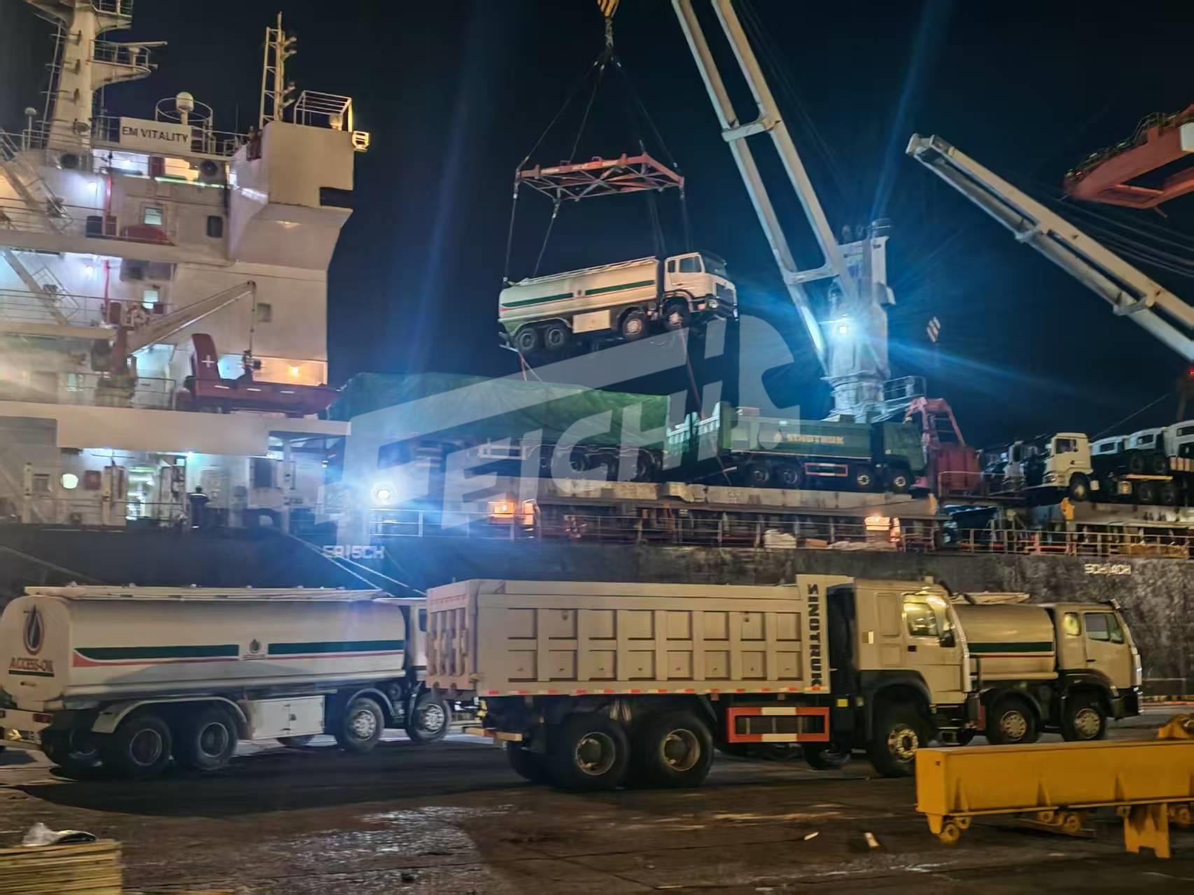 Fuel Tank Trucks Loaded for Bu